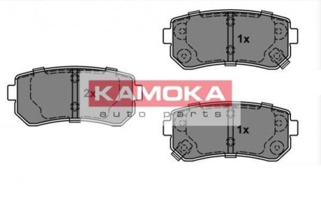 Тормозные колодки, дисковый тормоз.) KAMOKA JQ101146 (фото 1)