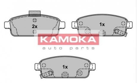 Тормозные колодки, дисковый тормоз.) KAMOKA JQ101147 (фото 1)