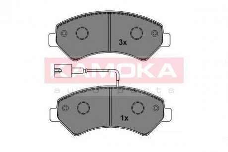 Тормозные колодки, дисковый тормоз.) KAMOKA JQ101150 (фото 1)