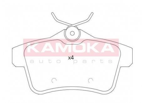 Колодки тормозные, дисковые KAMOKA JQ101235 (фото 1)