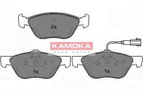 Тормозные колодки, дисковый тормоз.) KAMOKA JQ1012598 (фото 1)