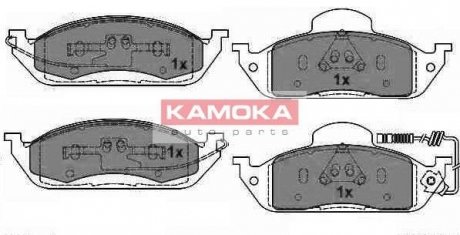 Тормозные колодки, дисковый тормоз.) KAMOKA JQ1012800