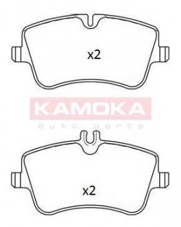 Тормозные колодки, дисковый тормоз.) KAMOKA JQ1012858 (фото 1)