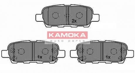 Тормозные колодки, дисковый тормоз.) KAMOKA JQ1013386 (фото 1)