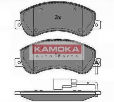 Тормозные колодки, дисковый тормоз.) KAMOKA JQ1013856 (фото 1)