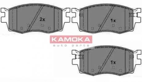 Гальмівні колодки, дискове гальмо (набір) KAMOKA JQ1013910 (фото 1)
