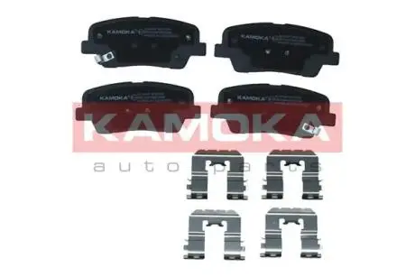 Колодки гальмівні (задні) Hyundai Santa Fe II/III/IV 06-/Genesis/Kia Sorento II/III 09-/Stinger 17- KAMOKA JQ101407