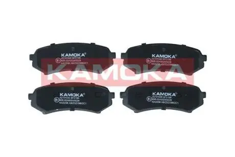 Комплект гальмівних колодок, дискове гальмо KAMOKA JQ101540