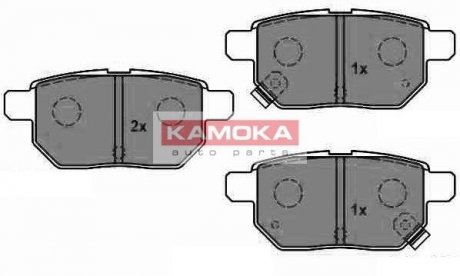 Тормозные колодки, дисковый тормоз.) KAMOKA JQ1018084 (фото 1)