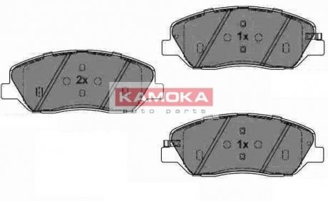 Тормозные колодки, дисковый тормоз.) KAMOKA JQ1018222 (фото 1)