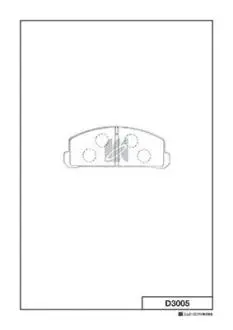 Колодки тормозные KASHIYAMA D3005