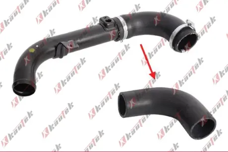 FORD патрубок інтеркулера C-MAX (DM2) 1.8 TDCi 07-10, FOCUS II 1.8 TDCi 05-12 Kautek FD-TH008