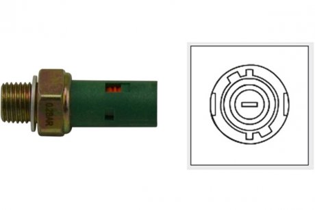 Датчик тиску оливи Renault Master/Trafic 1.9-2.0 dCi 00- (0.2 bar) (зелений) PARTS KAVO EOP-6501 (фото 1)