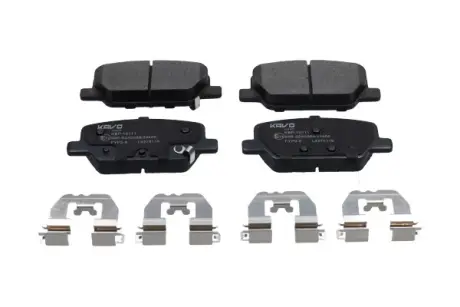 Колодки тормозные (задние) Hyundai Santa Fe 18- (110.9x46.5x16) Q+ KAVO KBP10111