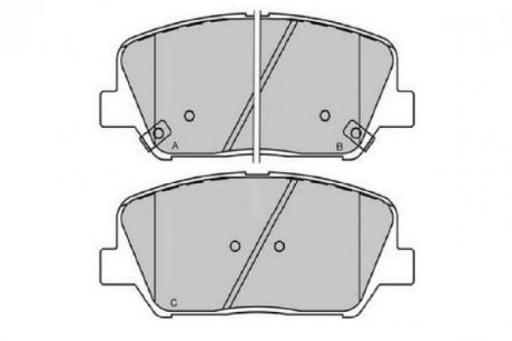 Тормозные колодки (передние) Hyundai i30/Veloster/Kia Ceed/Optima 11- KAVO KBP3060