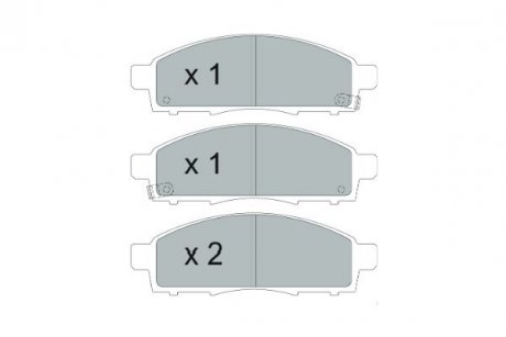 Тормозные колодки (передние) Nissan NV200 10- PARTS KAVO KBP-6599