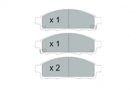 Колодки гальмівні (передні) Nissan NV200 10- PARTS KAVO KBP-6599
