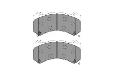 Колодки гальмівні (передні) Jeep Grand Cherokee 10- (Brembo) KAVO KBP6627
