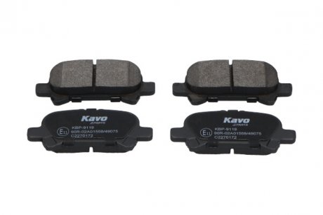 Тормозные колодки (задние) Toyota Camry/Avalon/Solara 99-12 PARTS KAVO KBP-9119 (фото 1)