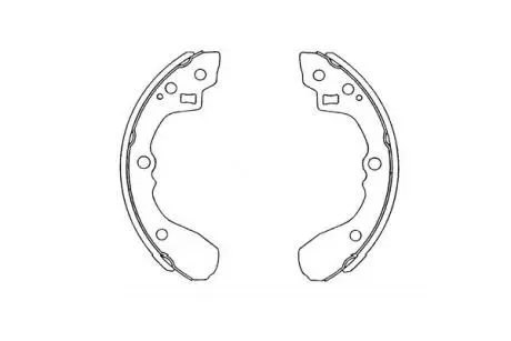 PARTS MAZDA Щеки тормозные 626 1.6 83-12 /87 200X26 KAVO KBS-4407