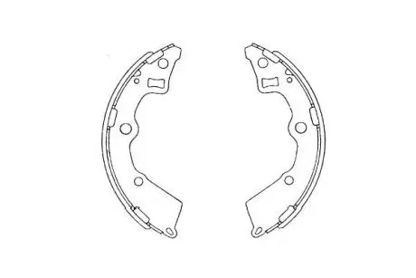 PARTS Щеки тормозные KIA PICANTO 04- KAVO KBS-4409
