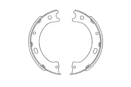 PARTS NISSAN колодки ручного гальма Patrol III/V KAVO KBS-7420