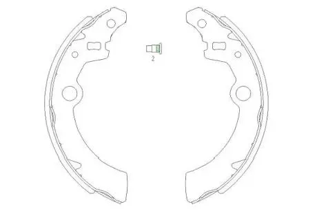 PARTS щоки гальм. SUZUKI Ignis, Wagon R+ KAVO KBS-8907