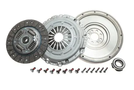 Демпфер (глухой) + комплект сцепления VW T4 2.4-2.5TDI (65kw) KAWE DMV185M