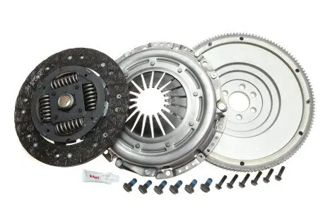 Демпфер (глухой) + комплект сцепления Seat Ibiza/VW Golf IV 1.9 TDI 02- KAWE DMV217M
