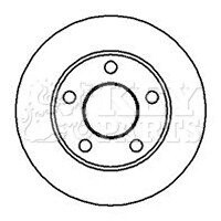 Гальмівний диск KEY PARTS KBD4949