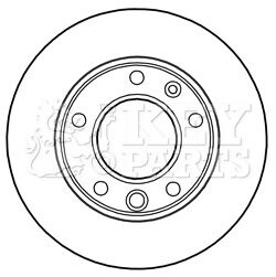 Гальмівний диск KEY PARTS KBD5134 (фото 1)