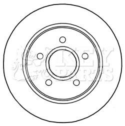 Диск гальмівний (задній) Ford Focus III 10- (271x11) KEY PARTS KBD5241 (фото 1)