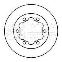 Тормозной диск KEY PARTS KBD5725S