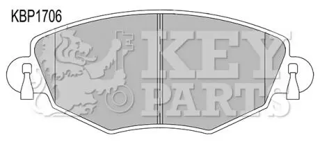 Гальмівні колодки (набір) KEY PARTS KBP1706
