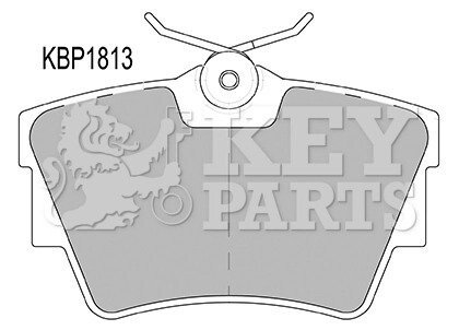 Гальмівні колодки дискові KEY PARTS KBP1813 (фото 1)