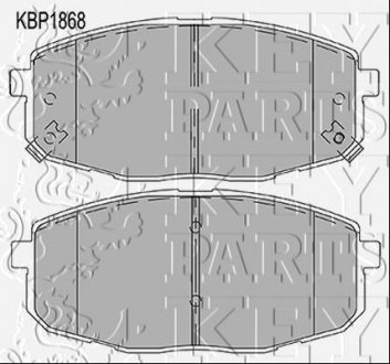 Гальмівні колодки (набір) KEY PARTS KBP1868 (фото 1)