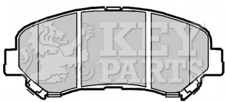 Гальмівні колодки дискові KEY PARTS KBP2084 (фото 1)