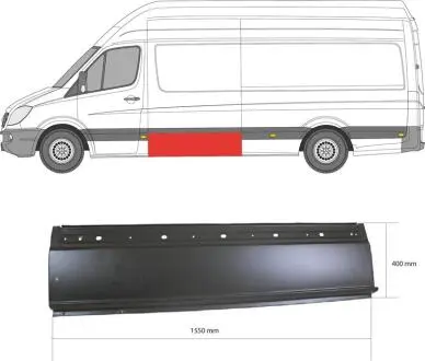 Ремчастина металева KLOKKERHOLM FP 3547 001