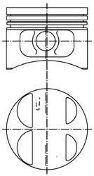 Поршень цилиндра ОМП 406 d=93,0 (п/п+ст/к+п/к) П/К (выр-во KS) KOLBENSCHMIDT 40075620 (фото 1)