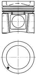 Поршень KOLBENSCHMIDT 40078600