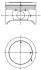 Поршень двигуна1,6B 78,50 STD TU KOLBENSCHMIDT 40161600 (фото 1)