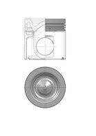 Поршень KOLBENSCHMIDT 40670600