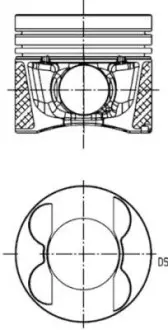 Поршень KOLBENSCHMIDT 40809620