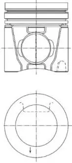 Поршень KOLBENSCHMIDT 41 166 600