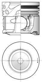 Поршень KOLBENSCHMIDT 41253600