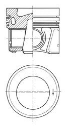 Поршень KOLBENSCHMIDT 41270600