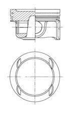 Поршень двигуна OPEL 72,50 1,4 KOLBENSCHMIDT 41784600 (фото 1)