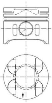 Поршень 0.50 Mercedes Benz W204/211 OM646 03-> (88.51 mm) KOLBENSCHMIDT 41882610