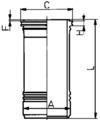 Гільза циліндра KOLBENSCHMIDT 88429110