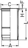 Гільза циліндра двигуна KOLBENSCHMIDT 89427110